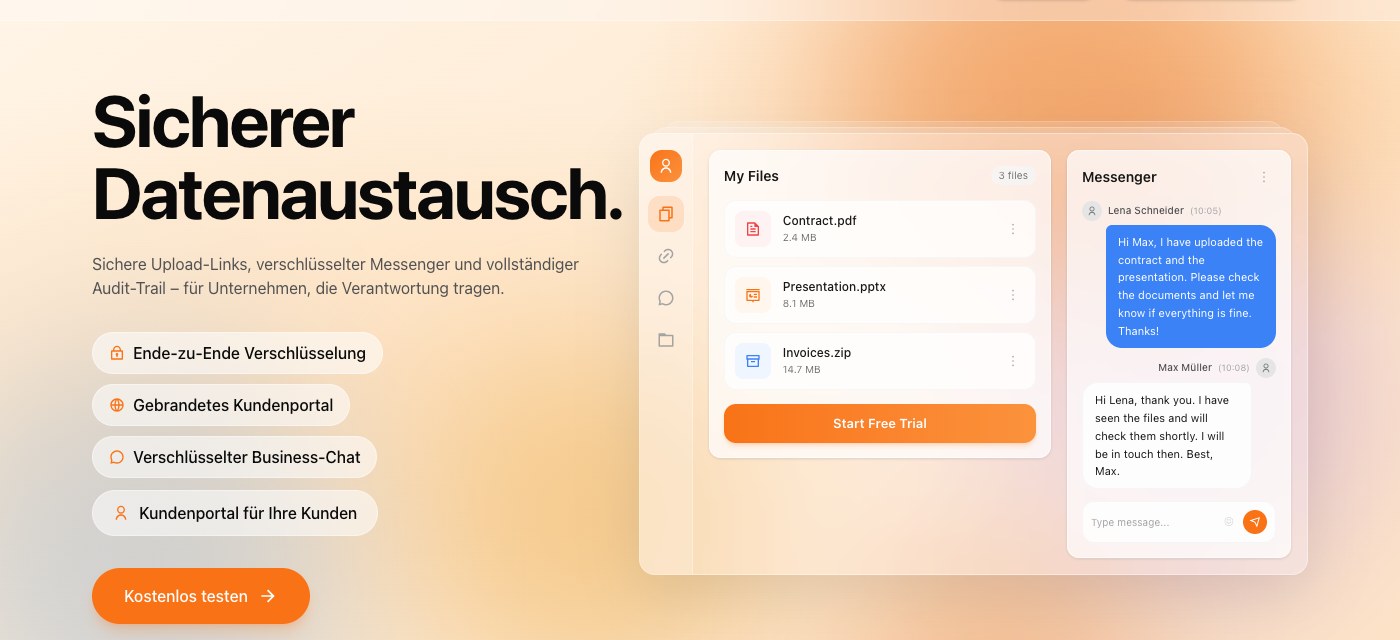 SendMeSafe Website Preview